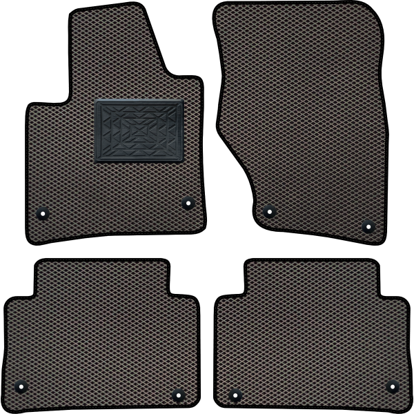 Polymer EVA golvmattor Audi Q7 I 5 platser 2005-2015