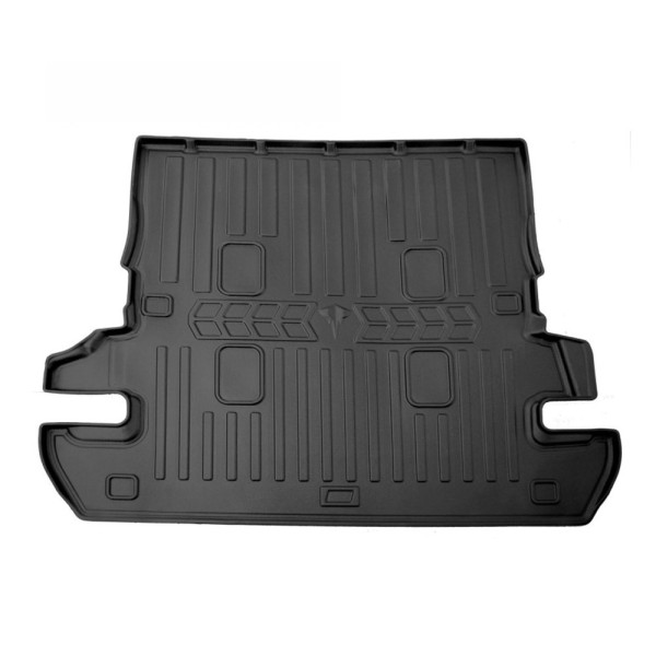 Gummi 3D bagagerumsmatta TOYOTA Land Cruiser 200 2007-2021 (7 seats, 5 seats used) / 6022331 / högre kanter