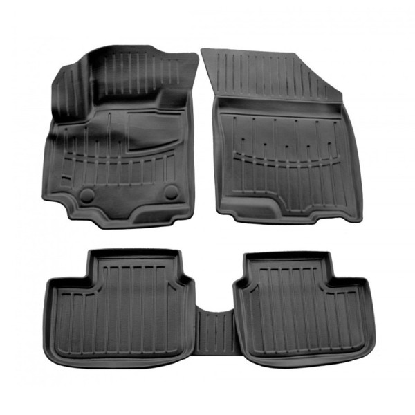 3D gummimattor FIAT Sedici 2006-2014, 5 pc. / svart / 5021055 / högre kanter