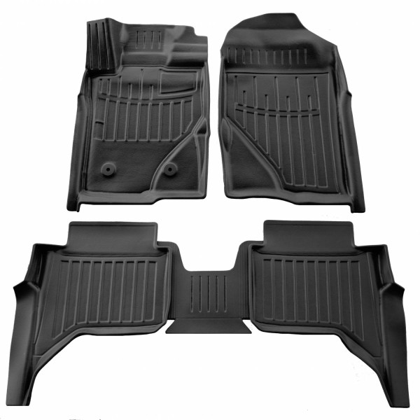 3D gummimattor FORD Ranger P703 från 2022 5 pc. / svart / 5007245 / högre kanter