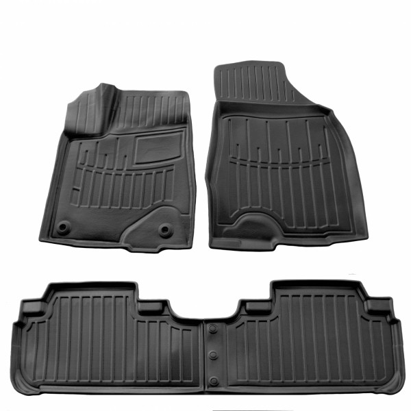 3D gummimattor TOYOTA Highlander XU50 2013-2019, 4 pc. / svart / 5022374 / högre kanter