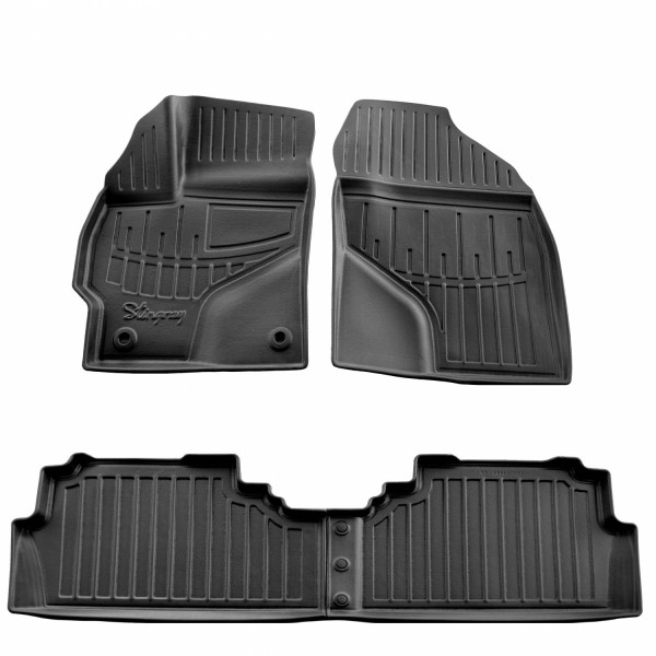 3D gummimattor TOYOTA Prius V (Prius+) 2011-2015, 4 pc. / svart / 5022464 / högre kanter