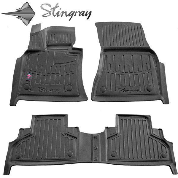 3D gummimattor BMW X5 (F15) (2013-2018), 4 st / svart / 5027064 / högre kanter