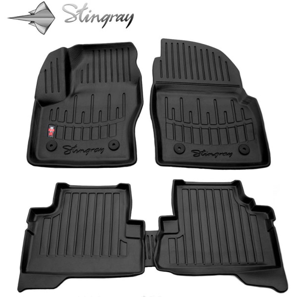 3D gummimattor FORD Kuga II 2013-2019, 5 st / svart / 5007015 / högre kanter