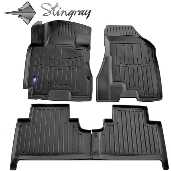 3D gummimattor HYUNDAI Tucson JM 2004-2012, 4 st / svart / 5009174 / högre kanter