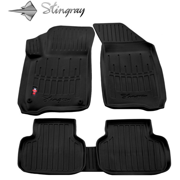 3D gummimattor DODGE Journey 2008-2020, 5 st / svart / 5006025 / högre kanter