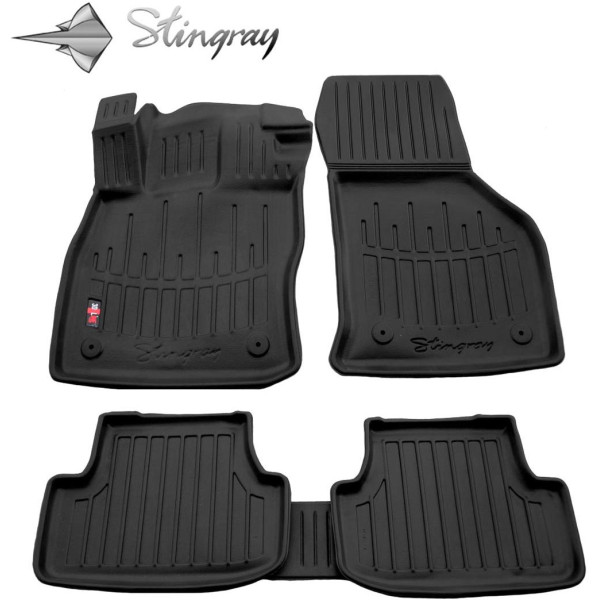 3D gummimattor SEAT Leon IV KKnuo 2020 5 st / svart / 5024155 / högre kanter