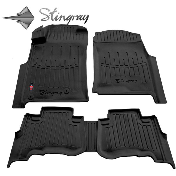 3D gummimattor LEXUS GX I UZJ120 2002-2009, 5 st / svart / 5022095 / högre kanter