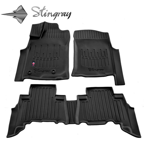 3D gummimattor TOYOTA 4Runner V N280 från 2009 5 st / svart / 5022075 / högre kanter