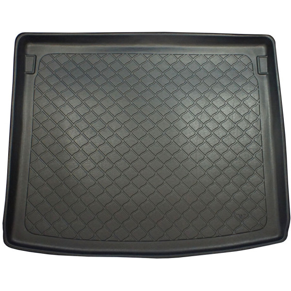 Gummi bagagerumsmatta Volkswagen Caddy Life (Comfortline, Trendline) 2004-2020 (5 platser / plastic-coated trunk walls)