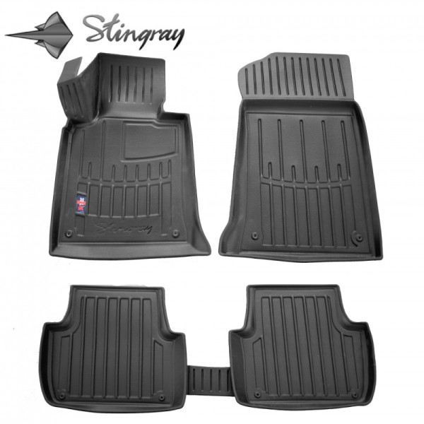 3D gummimattor BMW 3 E46 1998–2006, 5 pc. / svart / 5027125 / högre kanter