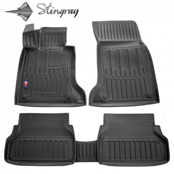 3D gummimattor BMW 5 E61 2004–2010, 5 pc. / svart / 5027115 / högre kanter