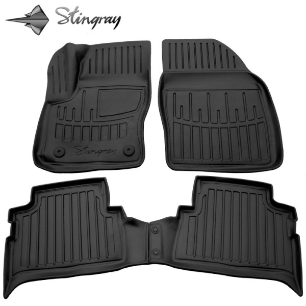 3D gummimattor FORD Kuga I 2008-2012, 4 pc. / svart / 5007144 / högre kanter