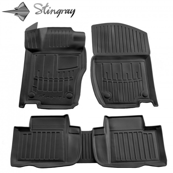 3D gummimattor MERCEDES BENZ X164 GL 2006-2012, 5 pc. / svart / 5012115 / högre kanter